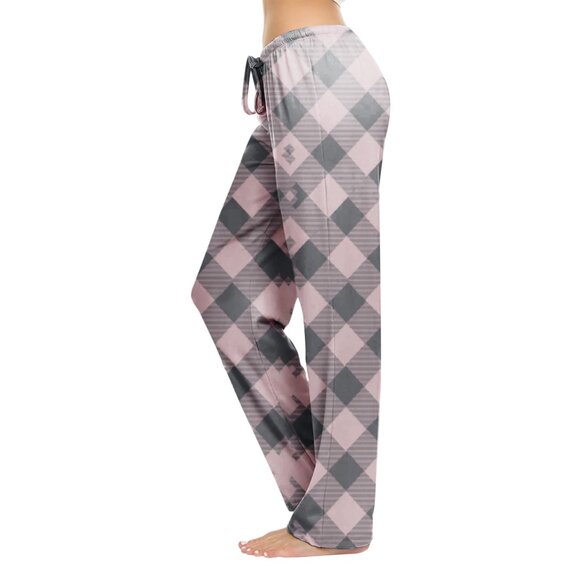 Women's Casual Fun Printed Lightweight Lounge Terry Knit Pajama Bottom Pants - Picture 6 of 16